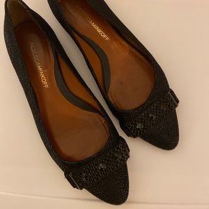 Rebecca Minkoff Black Studded Flats Size 7.5